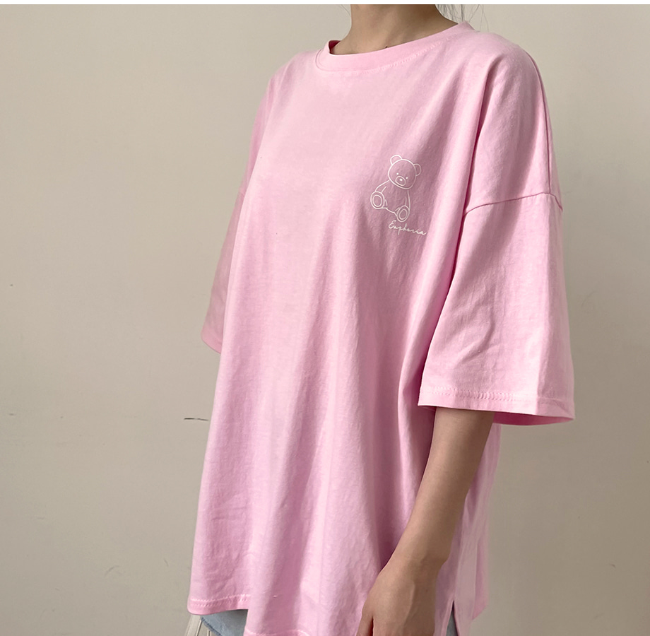 리리앤코 쿠디비 오버핏 라운드 티셔츠