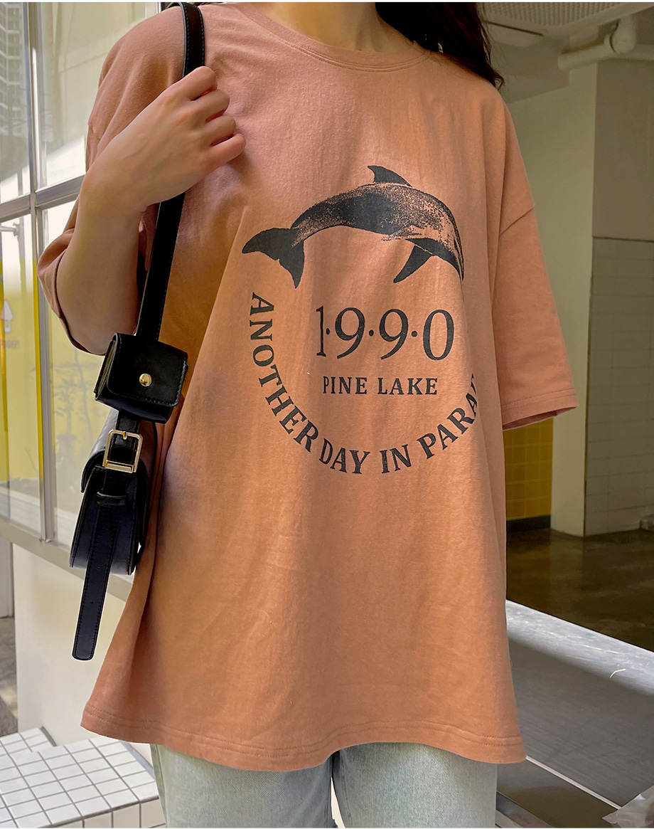 리리앤코 릿트먼 프린팅 루즈핏 티셔츠